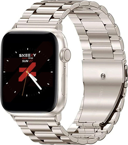 Apple Watch 38Mm 40Mm 41Mm Watch Seri 3 4 5 6 7 Se Uyumlu Ironweft Döküm Çelik Metal Kordon