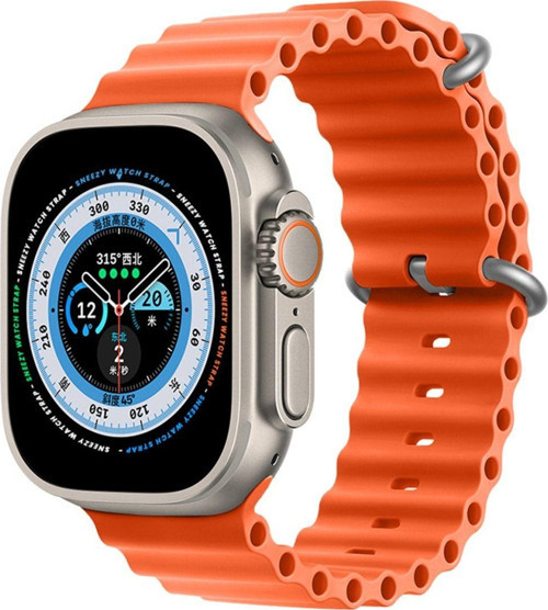 Apple Watch 49Mm Ultra Seri Uyumlu Seaflex Ocean Silikon Kordon