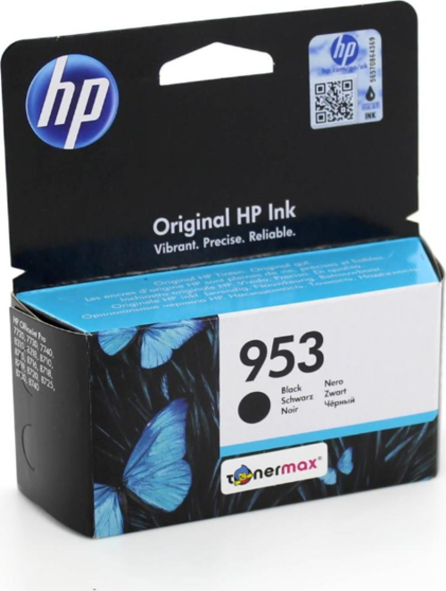 953 L0S58AE / Officejet Pro 8210 / 8218 / 8710 / 8715 / 8720 / 8725 Siyah Orjinal Kartuş