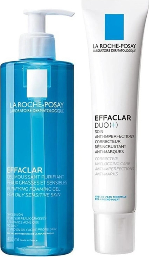 Effaclar Gel 400 ml+Effaclar Duo 15 ml Akne Seti