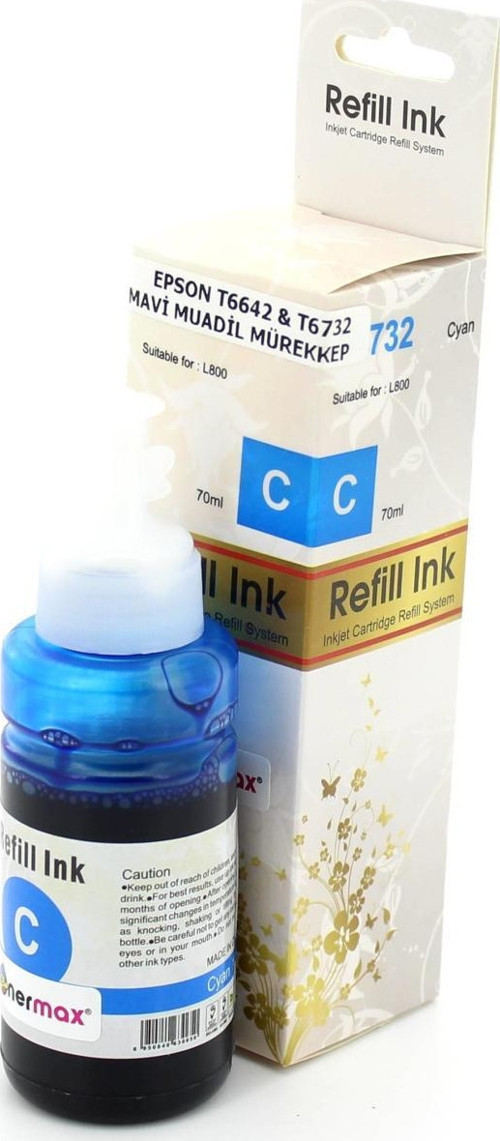 Epson T6642 C13T66424A Mavi Muadil Mürekkep