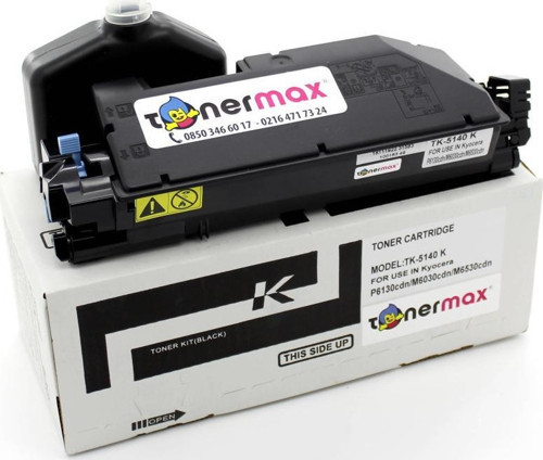 Kyocera TK-5140 Muadil Toner Siyah / M6030 / M6530 / P6130 Siyah Muadil Toneri