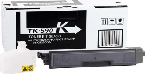 Kyocera TK-590 Siyah Muadil Toner/ FSC5250 / FSC2626 / FSC2526 / FSC2126 / FSC2016 / P6026 / M6526 / M6026
