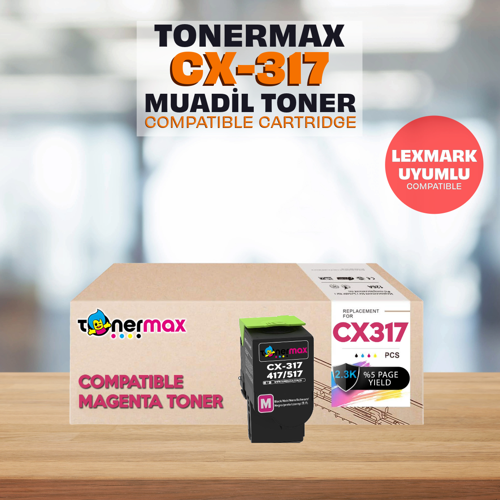 Lexmark 71B50M0 Kırmızı Muadil Toner /CS317 /CS417 /CS517 /CX317 /CX417 /CX517