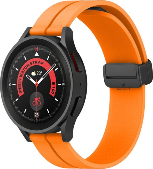 Huawei Watch 4 46Mm-Watch 4 Pro 22Mm Uyumlu Coastal Manyetik Tokalı Silikon Kordon