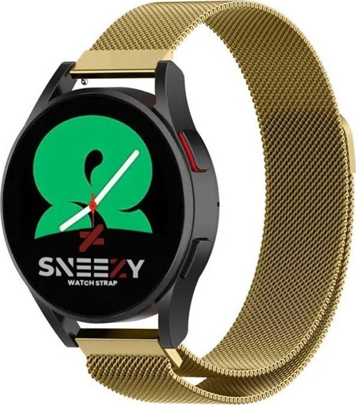 Samsung Galaxy Watch 4 40-42-44-46Mm Uyumlu 20Mm Woven Wire Metal Hasır Kordon