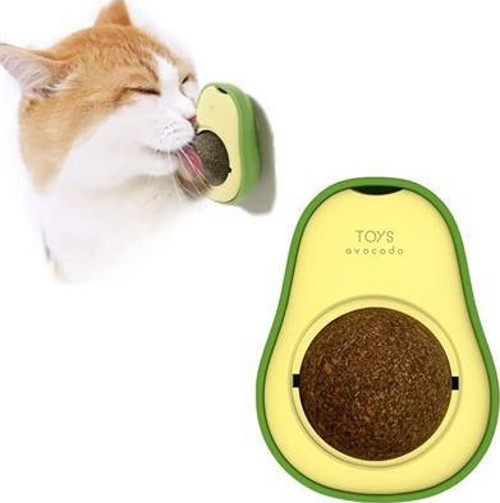 Avokado Model Yapışkanlı Kedi Oyuncağı Yenilebilir Kedi Nanesi Otu
