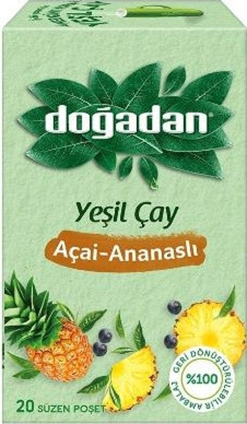 Yeşil Çay Acai-Ananas (Bitki Çayı) 35 Gr. (2'li)