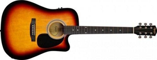 SA-105CE Elektro Akustik Gitar Dreadnought Cutaway SBS