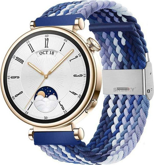 Huawei Watch Gt 4 41Mm İle Uyumlu 18Mm Metal Klips Solo Fiberlink Örgü Kordon