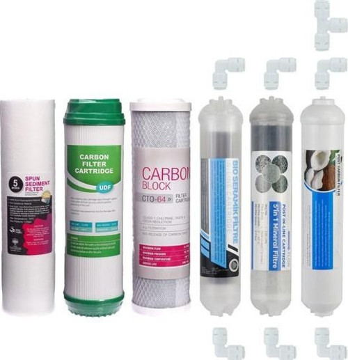 Su Arıtma Cihazı Filtresi 6'lı Set Paket Aşama Membransız