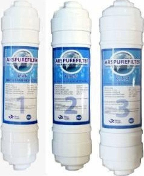 Çubuklu İnline Filtre Seti 2,5 inch 3'lü Ekonomik Set *