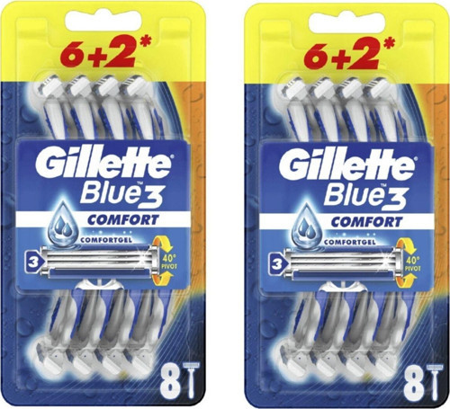 Blue3 Comfort Kullan-At Tıraş Bıçağı 8'Li X 2 Paket