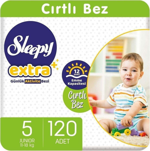 Extra Günlük Aktivite Bezi 5 Numara Junior 120 Adet