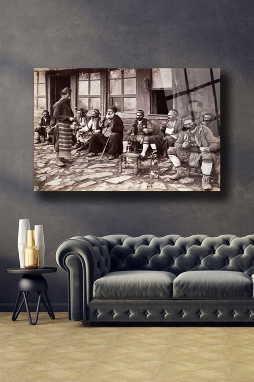 1900 Yıllar Istanbul Cam Tablo Duvar Dekarasyonu Ev Dekorasyon Duvar Tablosu Ev Hediyesi