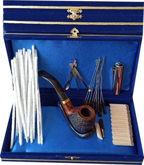 Briar Gül Kökü Pipo Seti Jdprosei001