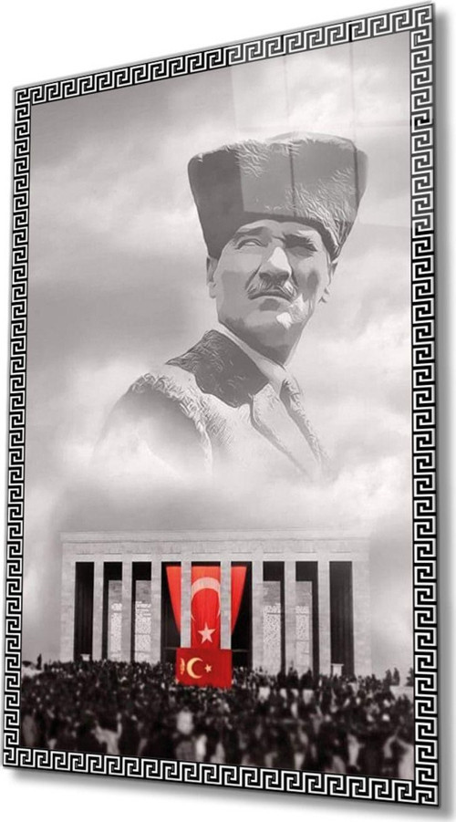Atatürk Cam Tablo 4 mm Dayanıklı Temperli Cam