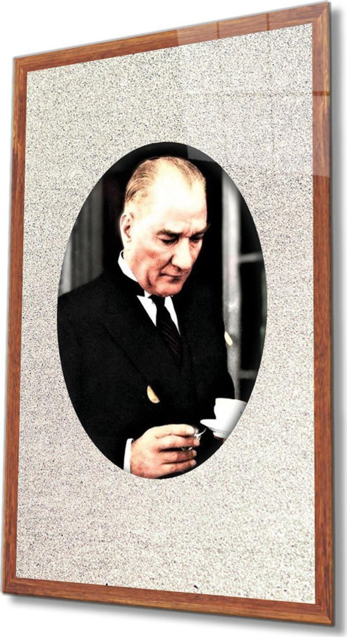 Atatürk Cam Tablo 4 mm Dayanıklı Temperli Cam