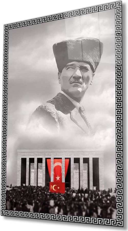 Atatürk Cam Tablo 4 mm Dayanıklı Temperli Cam