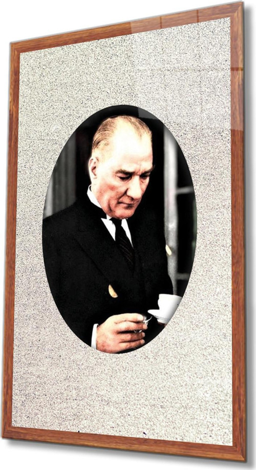 Atatürk Cam Tablo 4 mm Dayanıklı Temperli Cam