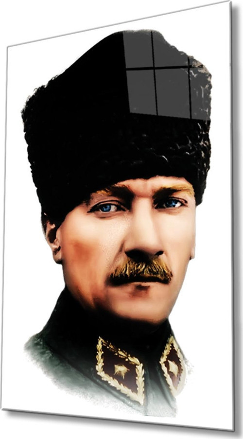 Atatürk Cam Tablo 4 mm Dayanıklı Temperli Cam