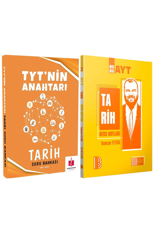 2026 Anahtar Kitap Tyt Tarih Soru Bankası Ve Benim Hocam Ayt Tarih Ders Notları Ramazan Yetgin