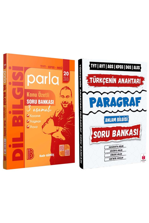 2026 Türkçenin Anahtarı Paragraf Soru + Benim Hocam Parla Dil Bilgisi Soru Bankası Kadir Gümüş