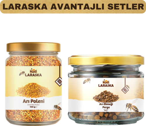 Arı Poleni 100g & Arı Ekmeği 100g Set Kuru -Laraska Avantajlı Setler
