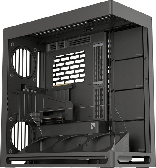 HS 420 VGPU Edition Black Temperli Cam USB 3.2 Mid Tower ATX Gaming Kasa