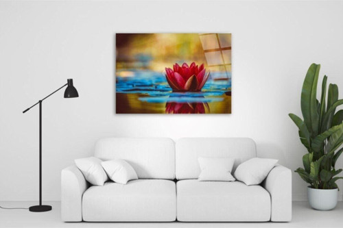 Gül Cam Tablo 50x70 Cm