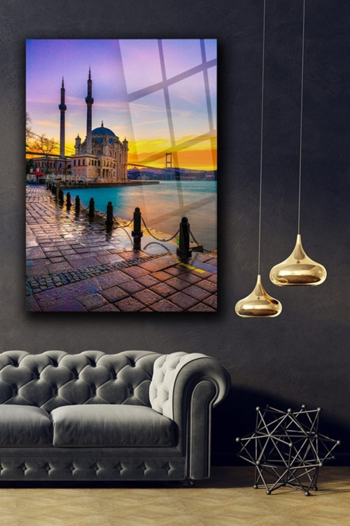Istanbul Ortaköy Cam Tablo Duvar Dekarasyonu Ev Dekorasyon Duvar Tablosu Ev Hediyesi