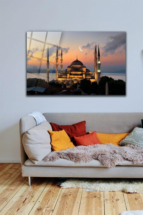 Istanbul Sultan Ahmet Cam Tablo Duvar Dekarasyonu Ev Dekorasyon Duvar Tablosu Ev Hediyesi