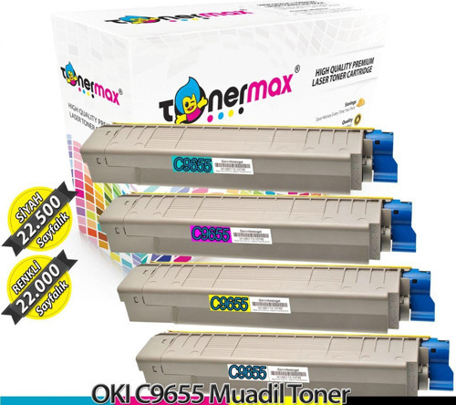 OKI C9655 Muadil Toner Set