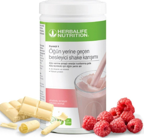 Formül 1 Besleyici Shake Karışımı Ahududu Ve Beyaz Çikolata Aromalı Ahududu 500Gr