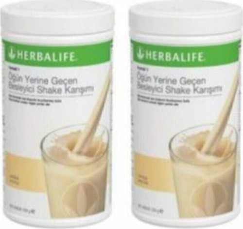 2 Adet Formül 1 Öğün Yerine Geçen Besleyici Shake Karışımı Vanilya 550 Gr.