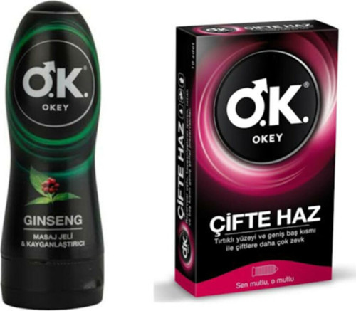 Masaj Jeli & Kayganlaştırıcı Jel Ginseng 200 Ml + Çiftehaz 10 Lu Prezervatif