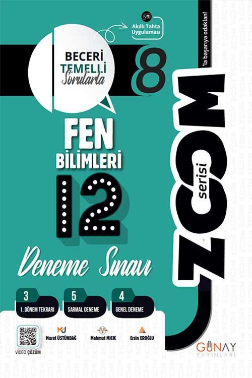 8. Sınıf Fen Bilimleri Branş Denemeler Günay Yayınları