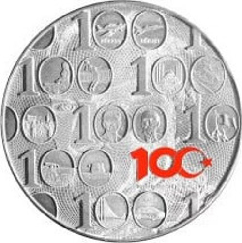 Türkiye Yüzyılı 2023 150 gr Gümüş Sikke Coin