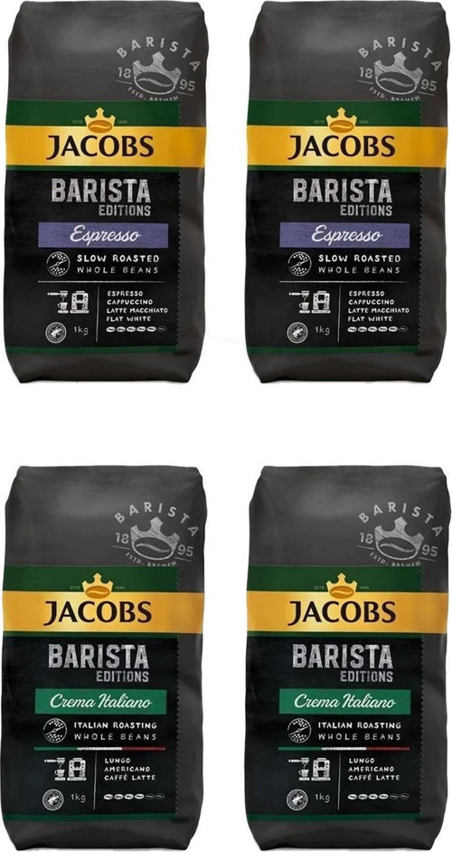 Barista Editions Çekirdek Kahve Crema Italiano 2 kg + Arabica Espresso 2 kg