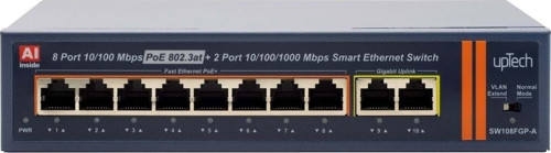 SW108FGP/A 8 Port 10/100m 2xRj45 Uplink 120w Poe Switch