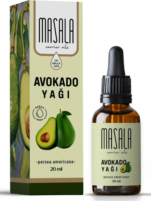 Avokado Yağı 20 ml – Soğuk Pres, %100 Doğal, Saf Bitkisel Yağ