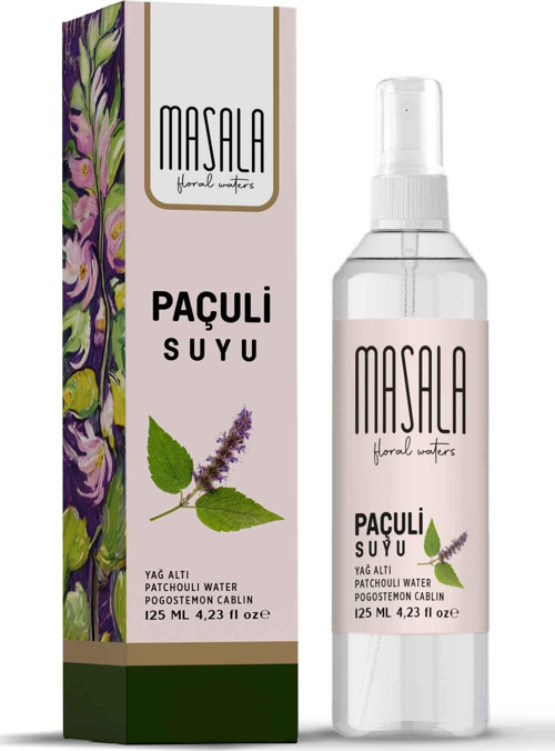 Saf Paçuli Suyu 125 ml – %100 Doğal Yağlı Hidrosol, Patchouli Floral Water Tonic