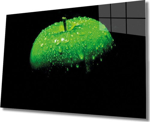 Meyveler Cam Tablo 4 mm Dayanıklı Temperli Cam