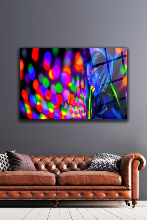 Neon Cam Tablo Duvar Dekarasyonu Ev Dekorasyon Duvar Tablosu Ev Hediyesi