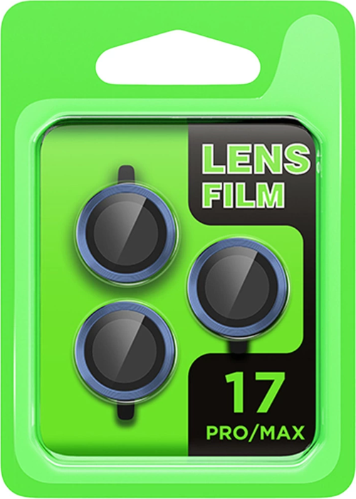 Apple İphone 17 Pro Raze Metal Kamera Lens - Koyu Mavi