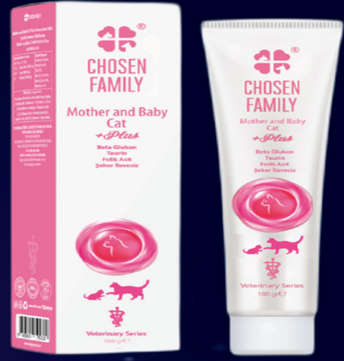 Chosen Family Mother & Baby Cat 100 gr - Yavru Kedi Gelişim ve Anne Süt/Bağışıklık Destekleyici Macun
