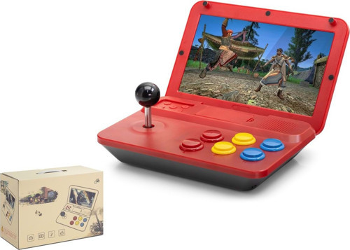 Nd753 A13 Retro Mini Oyun Konsolu 10.0" Katlanabilir Ekran Kırmızı