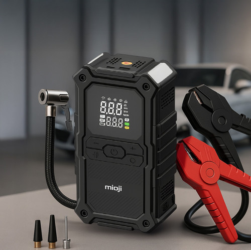 D8H Premium 4in1 48000mAh 3000A Akü Takviye + Hava Pompası + Led Fener + Powerbank