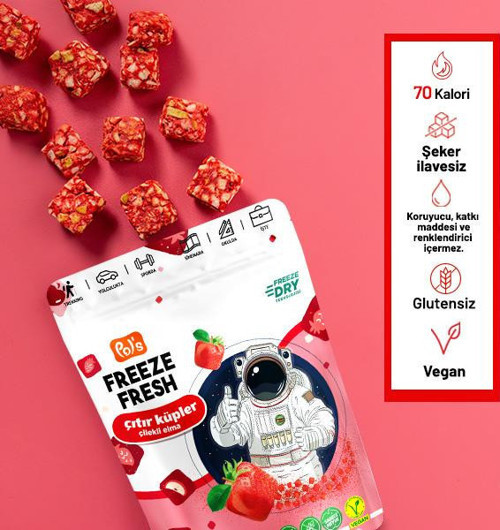 Pol's Freeze Fresh Dondurularak Kurutulmuş Çıtır Küpler 20 gr