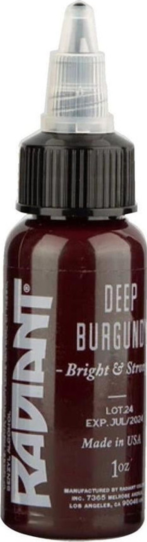 Deep Burgundy - Radiant Tattoo Dövme Boyası - 1oz/30ml